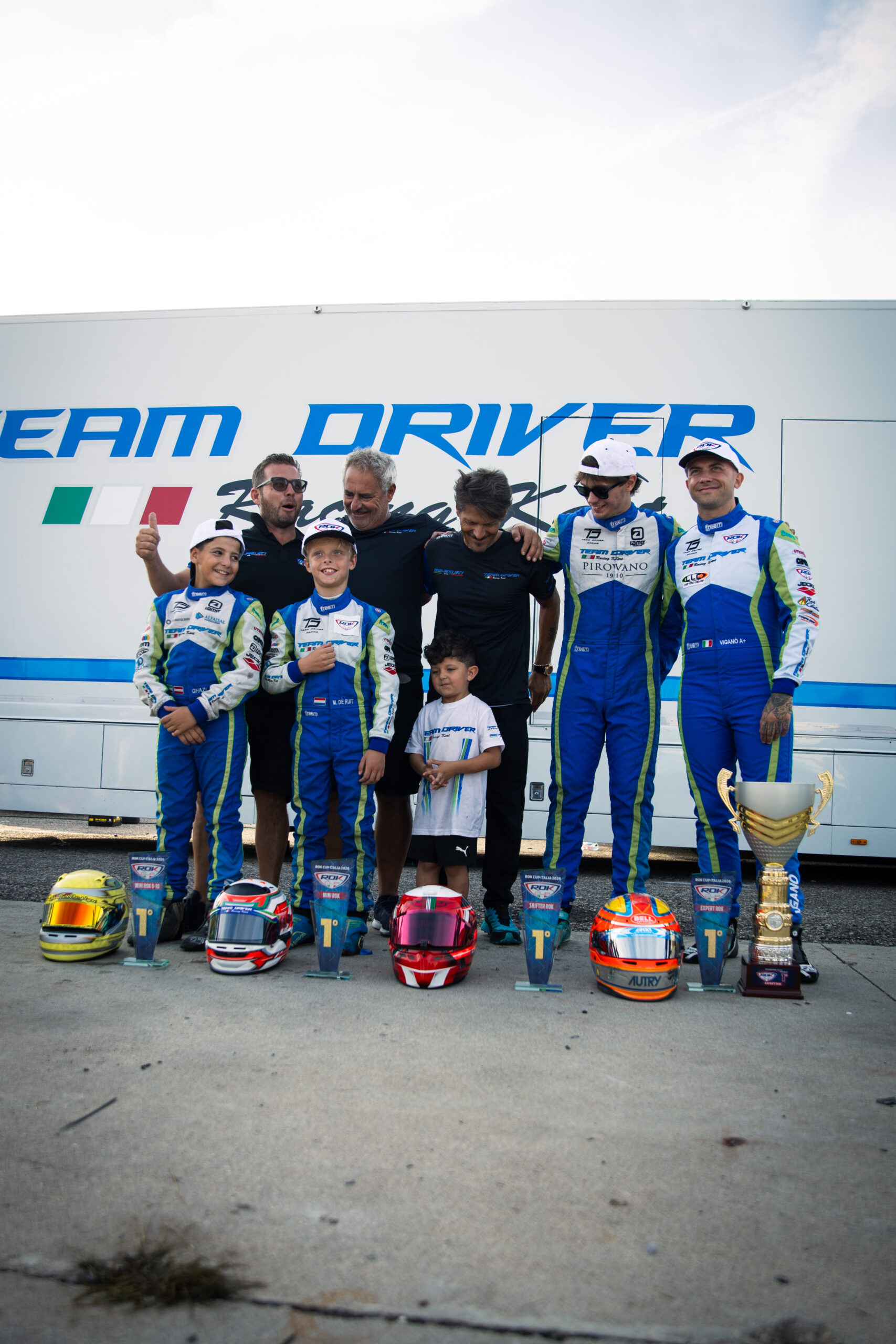 De Ruit, Almekdad, Viganò e Chiarello campioni: Team Driver conquista quattro titoli della ROK Cup Italia 2026!